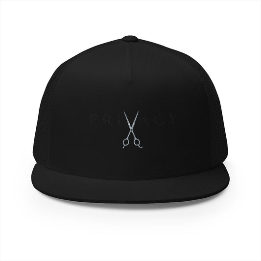 Privacy -  Snapback Flat Bill Trucker Cap